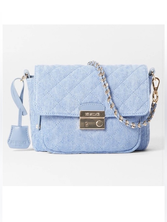 MZ Wallace Handbags - MZ Wallace Lock Crossbody Small True Light Denim